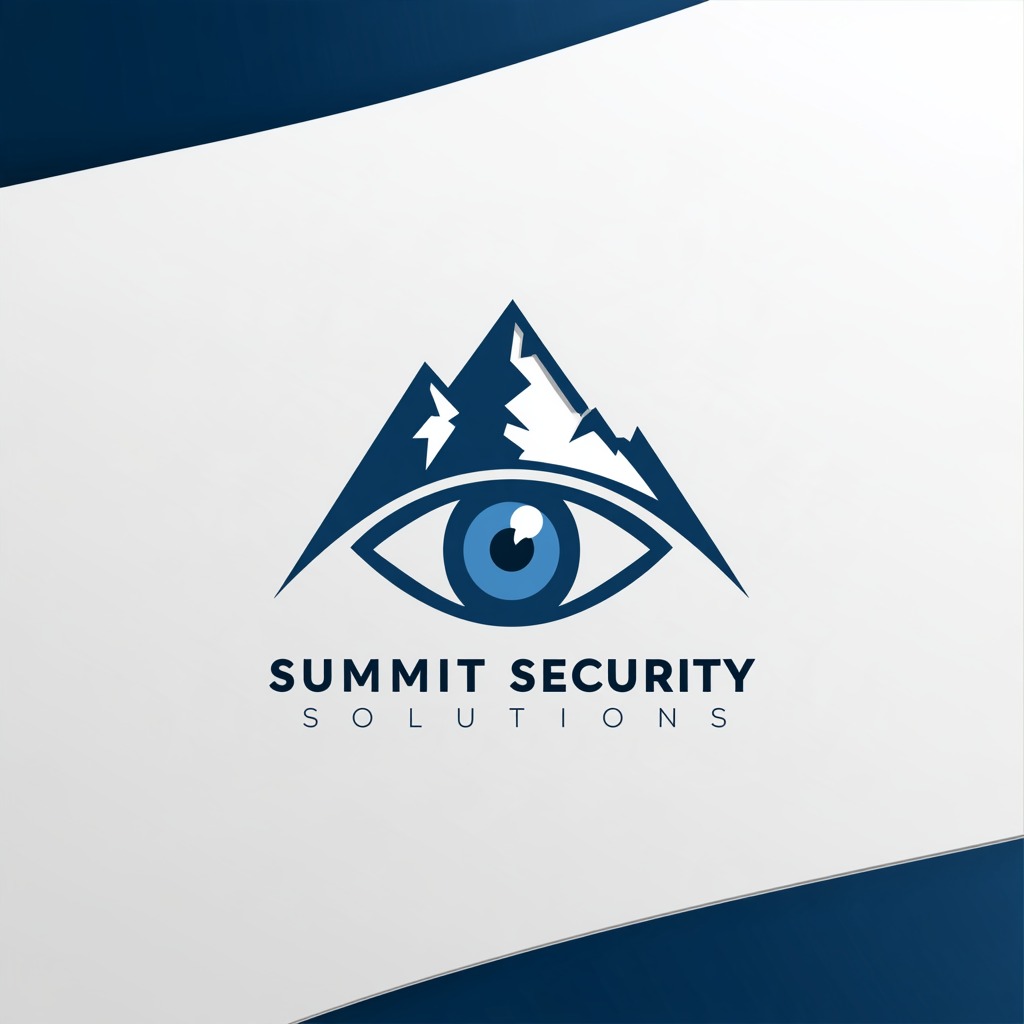 Summit Security Solutions logo: a mountain peak formed around an eye.